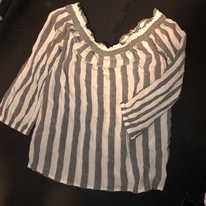 Women’s Banana Republic off shoulder blouse.